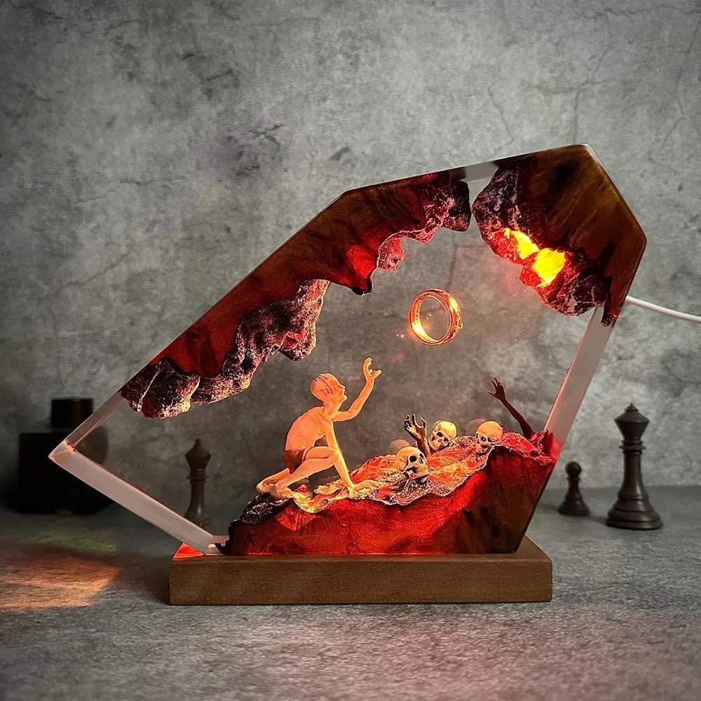 Lord of Rings Resin Lamp